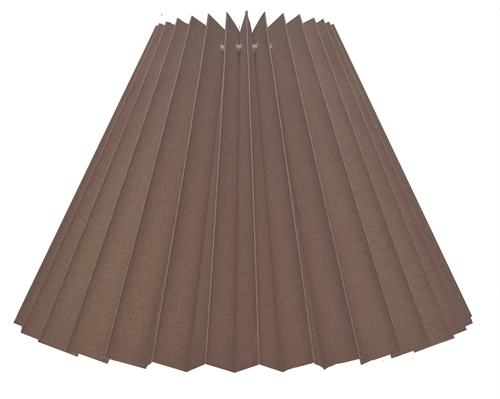 plissé 12x25x32 L-E27 taupe bomuld med stativ